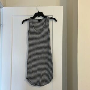 Ribbed striped dress